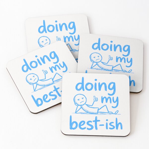 Item preview,  Doing My Best-ish Funny Sketch Figure Doodle Sarcastic Life designed and sold by Ali-printshop.