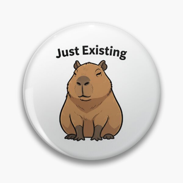 Item preview, Just Existing Capybara designed and sold by carolscoons.
