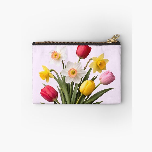 Item preview, Yellow White Red Spring Tulip Daffodil Bouquet Shapes Mania designed and sold by Shapes-Mania.