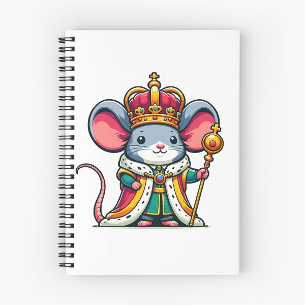 Item preview, Cute Mouse King – Funny Royal Animal Design designed and sold by CyfroweMysli.