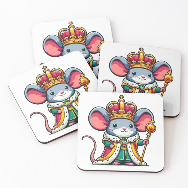 Item preview, Cute Mouse King – Funny Royal Animal Design designed and sold by CyfroweMysli.