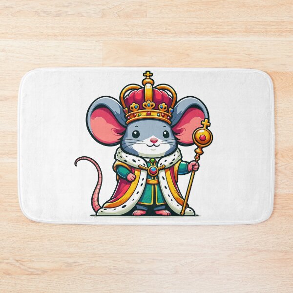 Item preview, Cute Mouse King – Funny Royal Animal Design designed and sold by CyfroweMysli.