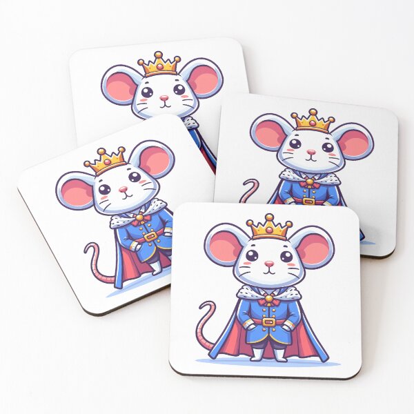 Item preview, Cute Mouse Prince – Charming Funny Animal Design designed and sold by CyfroweMysli.