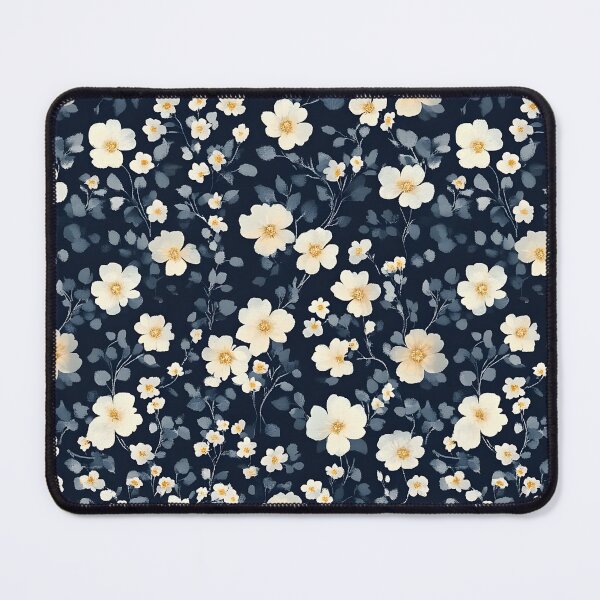 Item preview, Midnight Ivory Blossom Pattern designed and sold by GamerGearTees.