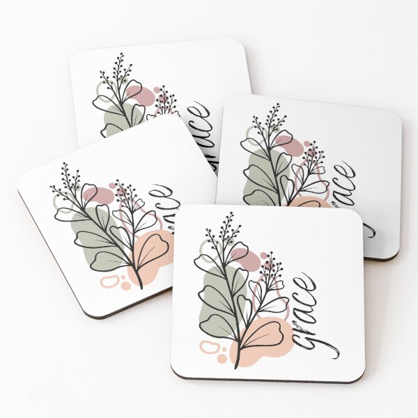 Item preview, Grace Botanical Line Art - Minimalist Faith & Nature designed and sold by MSDesignHaus.