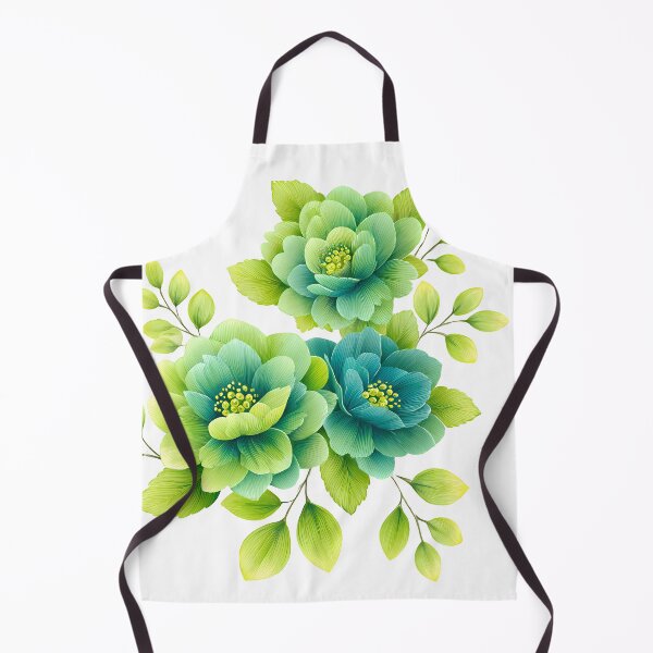 Item preview, Teal Green Peony Flower Bouquet - Elegant Botanical Art Print designed and sold by DesignArtist.ia.