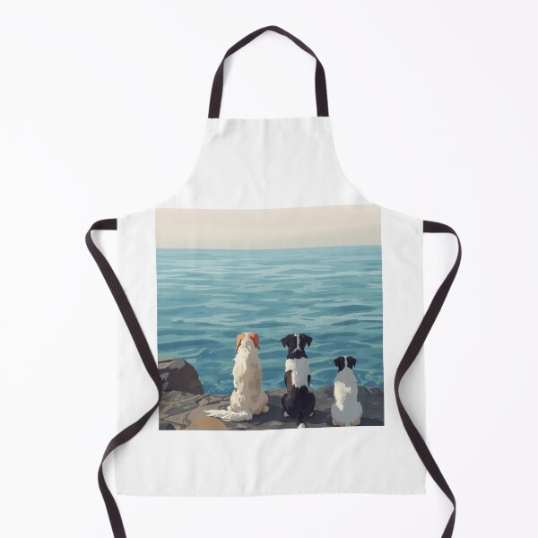 Item preview, ree Dogs Watching the Sea designed and sold by TinyWarmThing.