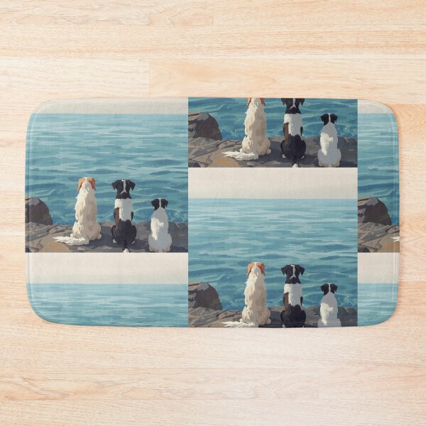 Item preview, ree Dogs Watching the Sea  designed and sold by TinyWarmThing.