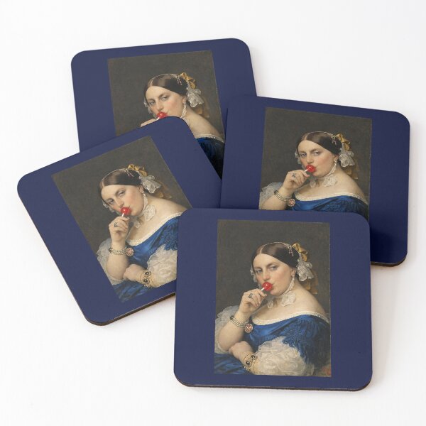 Item preview, Not Today – Classical Woman with Lollipop – Funny Art Meme designed and sold by Pupy-Preppy-Pop.