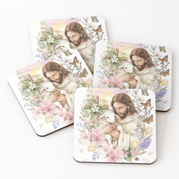 Item preview, He Is Risen Christian Easter Design – Jesus Christ Resurrection Floral Art designed and sold by MysticCanvasAi.
