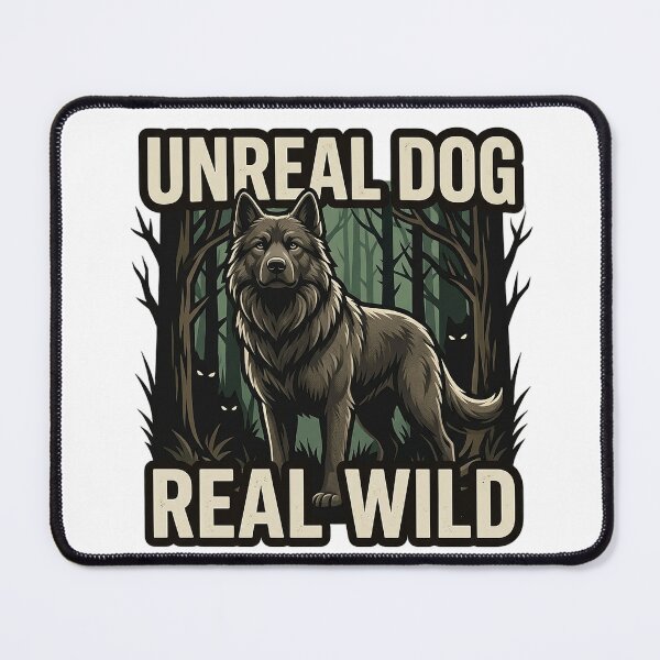 Item preview, FHD Mysterious 3D Dog in Dark Forest designed and sold by ABArtByAlexST.