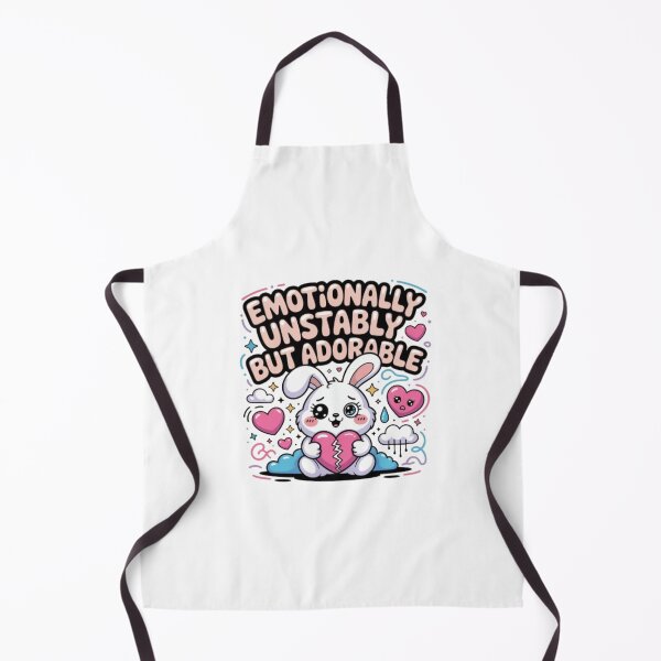 Item preview, Emotionally Unstable But Adorable Kawaii T-Shirt – Cute Bunny Cartoon Aesthetic Design for Gen Z & Gift Buyers designed and sold by GemBob Creations.