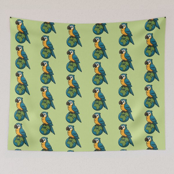 Item preview, Macaw on Top of the World designed and sold by Ghost on Toast.