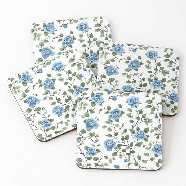 Item preview, Blue Rose Botanical Watercolor Pattern designed and sold by GamerGearTees.