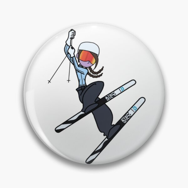 Item preview, Skier Blue Jacket Orange Goggles Volkl Steeze designed and sold by Cushalice.
