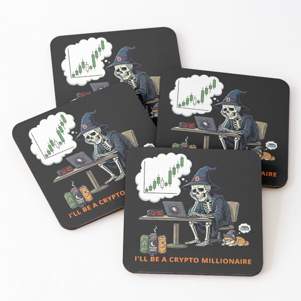 Item preview, I’ll Be a Crypto Millionaire – Funny Crypto Trader Skeleton Design designed and sold by Conviction studio.