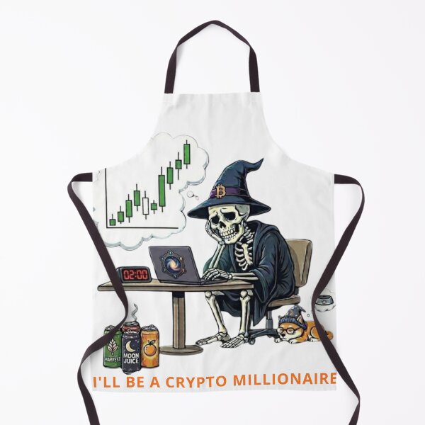 Item preview, I’ll Be a Crypto Millionaire – Funny Crypto Trader Skeleton Design designed and sold by Conviction studio.