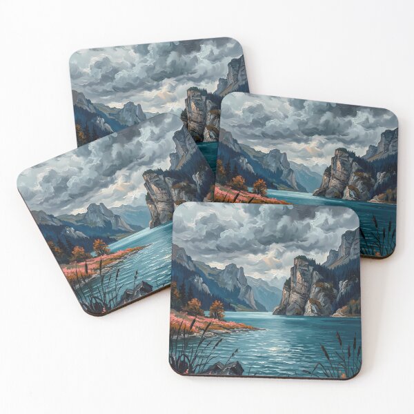 Item preview, Alpine Lake Under Dramatic Storm Clouds designed and sold by Vista Atelier.
