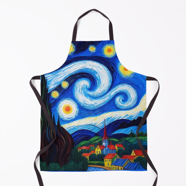 Item preview, Psychedelic Starry Night - Neon Van Gogh Aesthetic Art designed and sold by Lucid Dream Pixel.