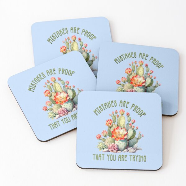 Item preview, Mistakes Are Proof You Are Trying - Inspirational Gardening Tee designed and sold by TZehrfeldPhotos.