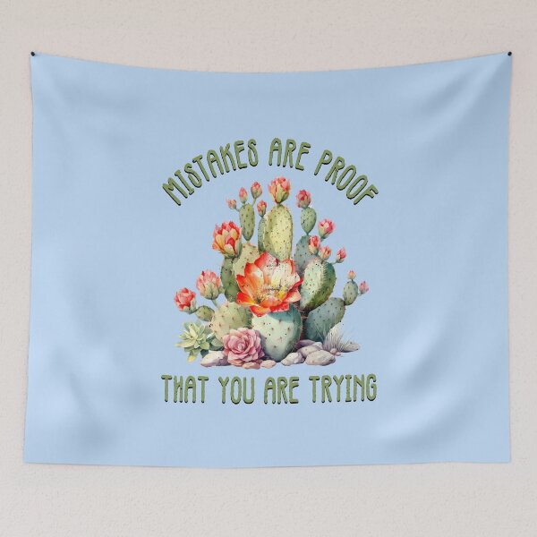 Item preview, Mistakes Are Proof You Are Trying - Inspirational Gardening Tee designed and sold by TZehrfeldPhotos.