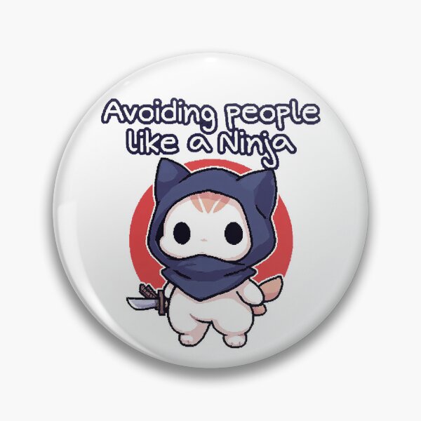 Item preview, Avoiding People Like a Ninja Kitty designed and sold by AlvelinaCP.