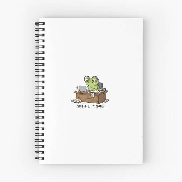Item preview, Studying Probably Frog designed and sold by carolscoons.