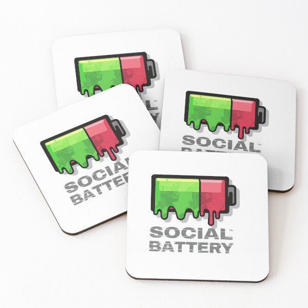 Item preview, Melting Social Battery - Low Energy Introvert Art designed and sold by Heidelberg89.