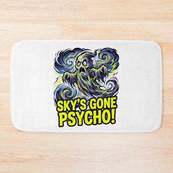 Item preview, HQ Psycho Ghost Under Eerie Sky designed and sold by ABArtByAlexST.