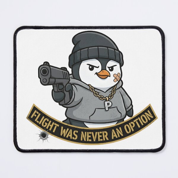 Item preview, Street Gang Penguin – “Flight Was Never an Option” Urban Cartoon Design designed and sold by sadman73.