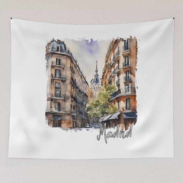 Item preview, Watercolor of Madrid, I love Madrid designed and sold by Dressyourflag.
