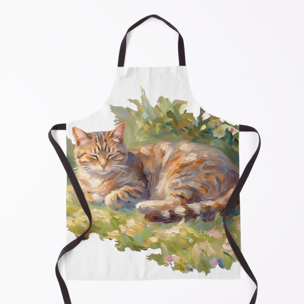 Item preview, Serene Impressionist Garden Cat designed and sold by WalterAdd.