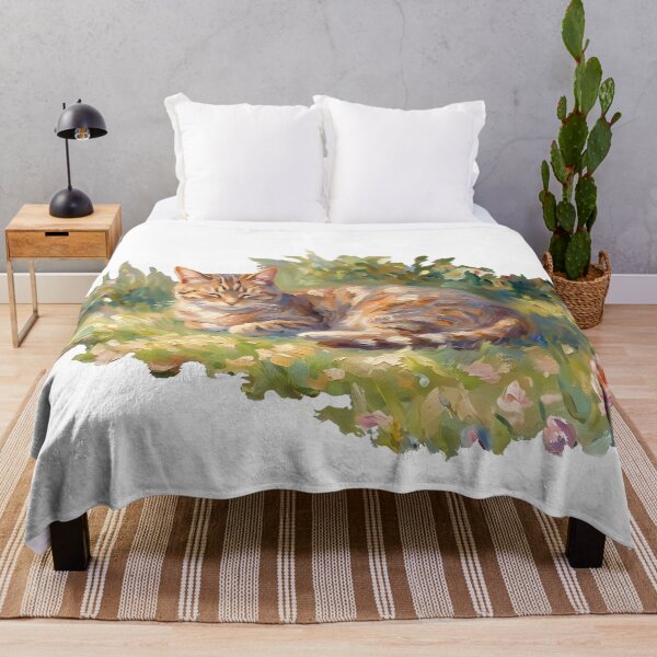 Item preview, Serene Impressionist Garden Cat designed and sold by WalterAdd.