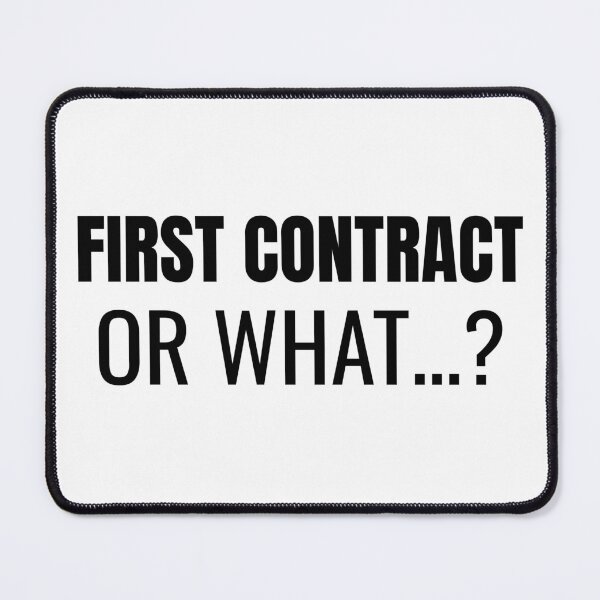 Item preview, First Contract… or What? (Black) designed and sold by ShipCrewNation.