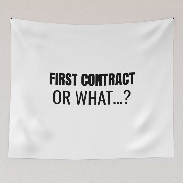 Item preview, First Contract… or What? (Black) designed and sold by ShipCrewNation.