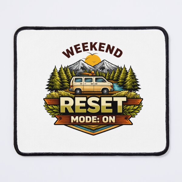 Item preview, Vanlife T-Shirt | Weekend Reset Mode ON | Outdoor Road Trip Shirt | Camping Adventure Tee  designed and sold by RALYSHOP.