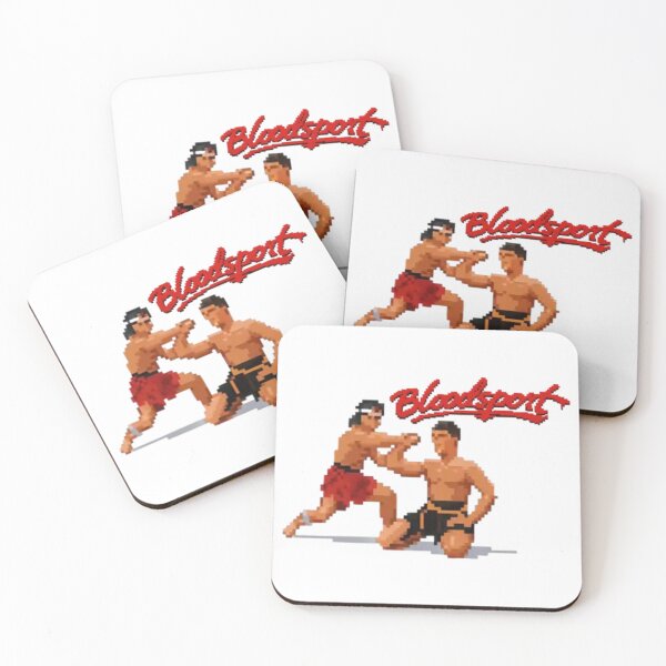 Item preview, Retro pixel combat homage – “Bloodsport” style designed and sold by Wawan35200.