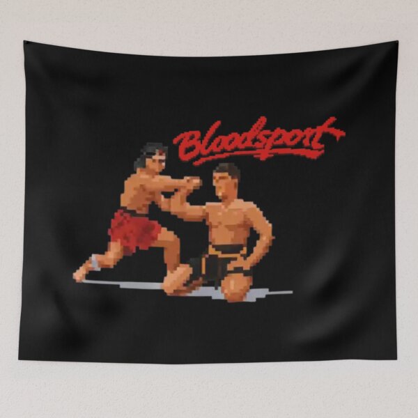 Item preview, Retro pixel combat homage – “Bloodsport” style designed and sold by Wawan35200.