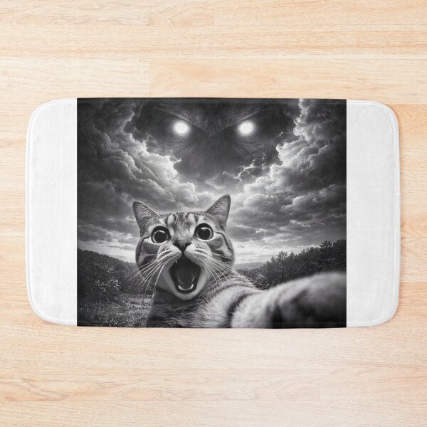 Item preview, Sky Monster Cat Selfie – Creepy Funny Horror Cat Meme Aesthetic designed and sold by disha-prints.