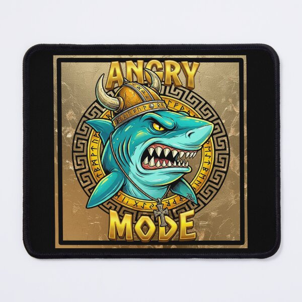 Item preview, Angry Mode | Viking Shark Furious Logo designed and sold by Italian Ink Studio.