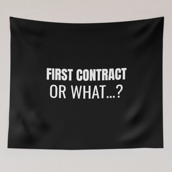Item preview, First Contract… or What? (White) designed and sold by ShipCrewNation.