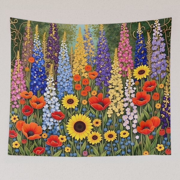 Item preview, Gustav Klimt Flower Garden designed and sold by Vicky Brago-Mitchell®.