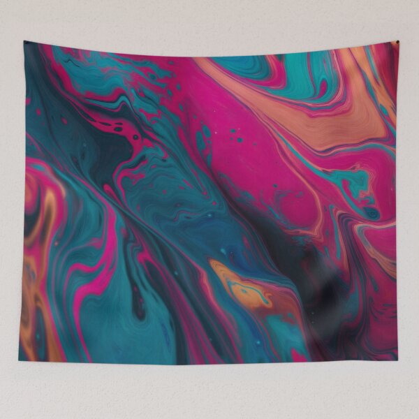 Item preview, Deep Blue Cosmic Nebula Fluid Art designed and sold by Thalassora.