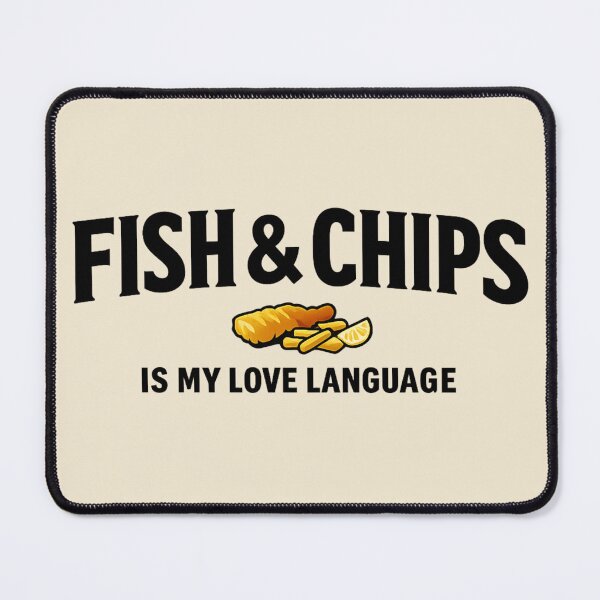 Item preview, Fish & Chips Is My Love Language Funny British Food Shirt designed and sold by POD DYNASTY.