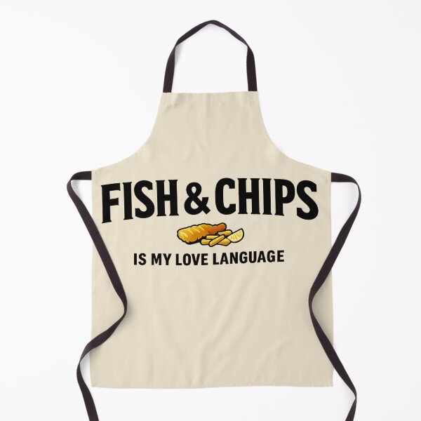 Item preview, Fish & Chips Is My Love Language Funny British Food Shirt designed and sold by POD DYNASTY.