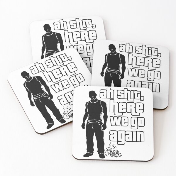 Item preview, Ah Shit Here We Go Again - CJ Meme designed and sold by LoFi-OG.