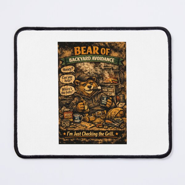 Item preview, Bear of Backyard Avoidance designed and sold by MimisCornerCo.