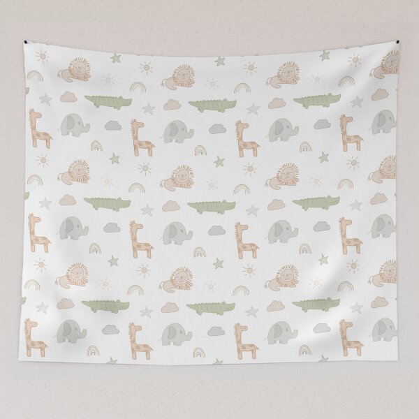 Item preview, Safari Animal Nursery Pattern designed and sold by Qualia Studio.
