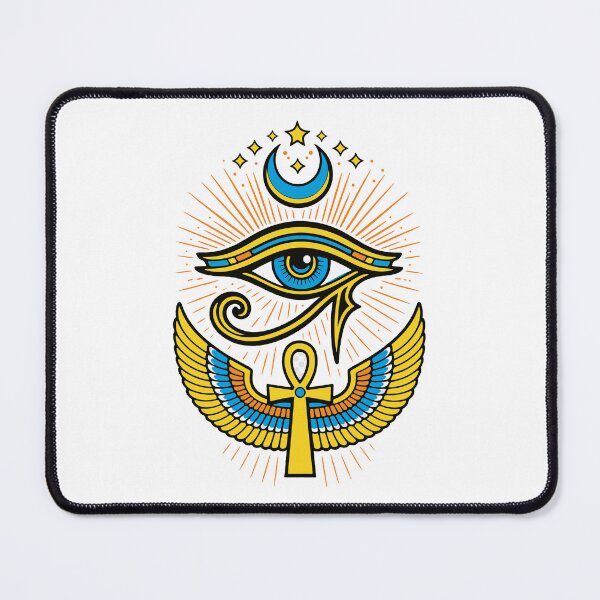 Item preview, Eye of Horus, ancient Egyptian protection symbol, lucky charm, sacred mythology, pharaonic culture, spiritual amulet designed and sold by GulfSignature.