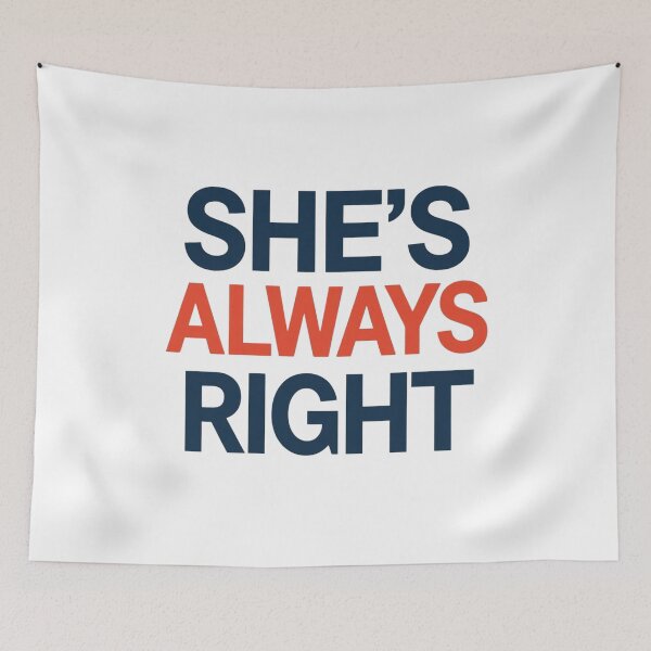 Item preview, She’s Always Right Sarcastic Husband Joke Marriage Tee designed and sold by maxiprom.
